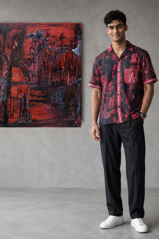 Aura Linen Shirt by geemeeo X Priyanka Chandra