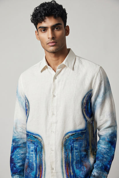 Samadhi Linen Shirt by geemeeo X Priyanka Chandra