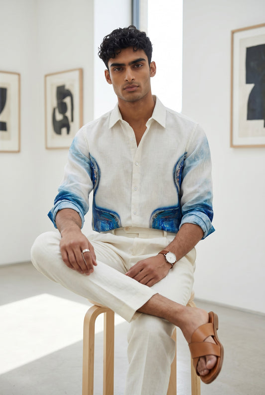 Samadhi Linen Shirt by geemeeo X Priyanka Chandra