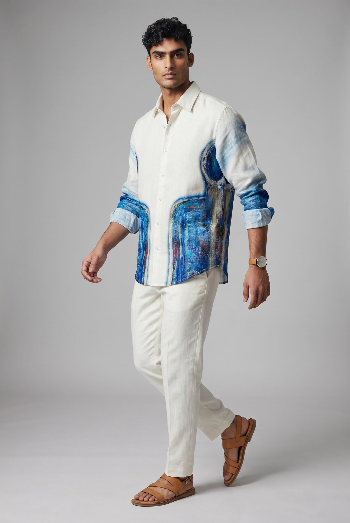Samadhi Linen Shirt by geemeeo X Priyanka Chandra