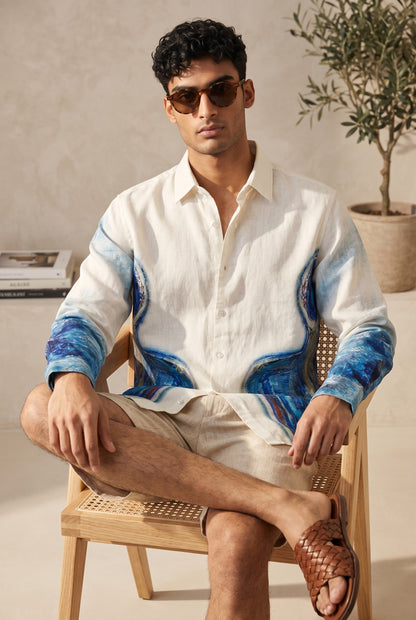 Samadhi Linen Shirt by geemeeo X Priyanka Chandra