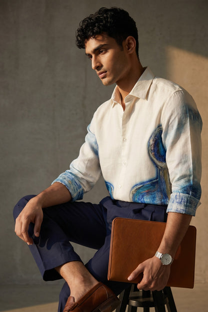 Samadhi Linen Shirt by geemeeo X Priyanka Chandra