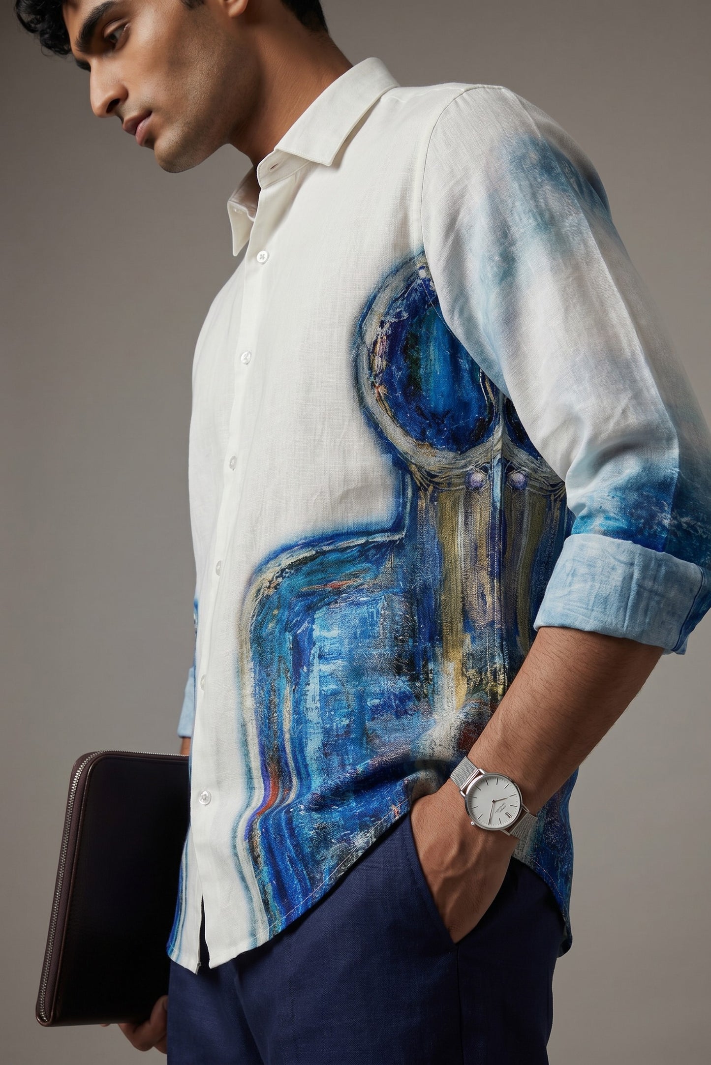 Samadhi Linen Shirt by geemeeo X Priyanka Chandra