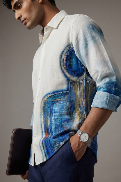 Samadhi Linen Shirt by geemeeo X Priyanka Chandra