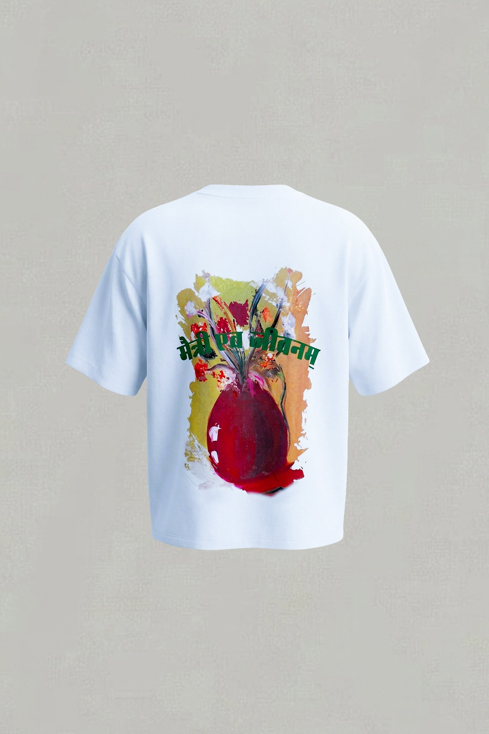 DOKAI Oversized T-shirt ghost mannequin back — Memento Mori collection by GEEMEEO