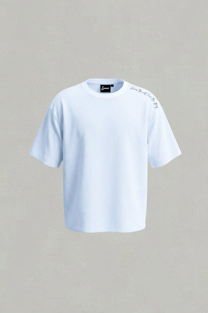 DOKAI Oversized T-shirt ghost mannequin front — Memento Mori collection by GEEMEEO