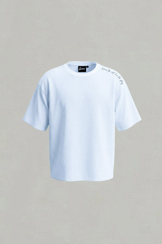 Kyoko Oversized T-shirt — Memento Mori wearable art by Priyanka Chandra for GEEMEEO