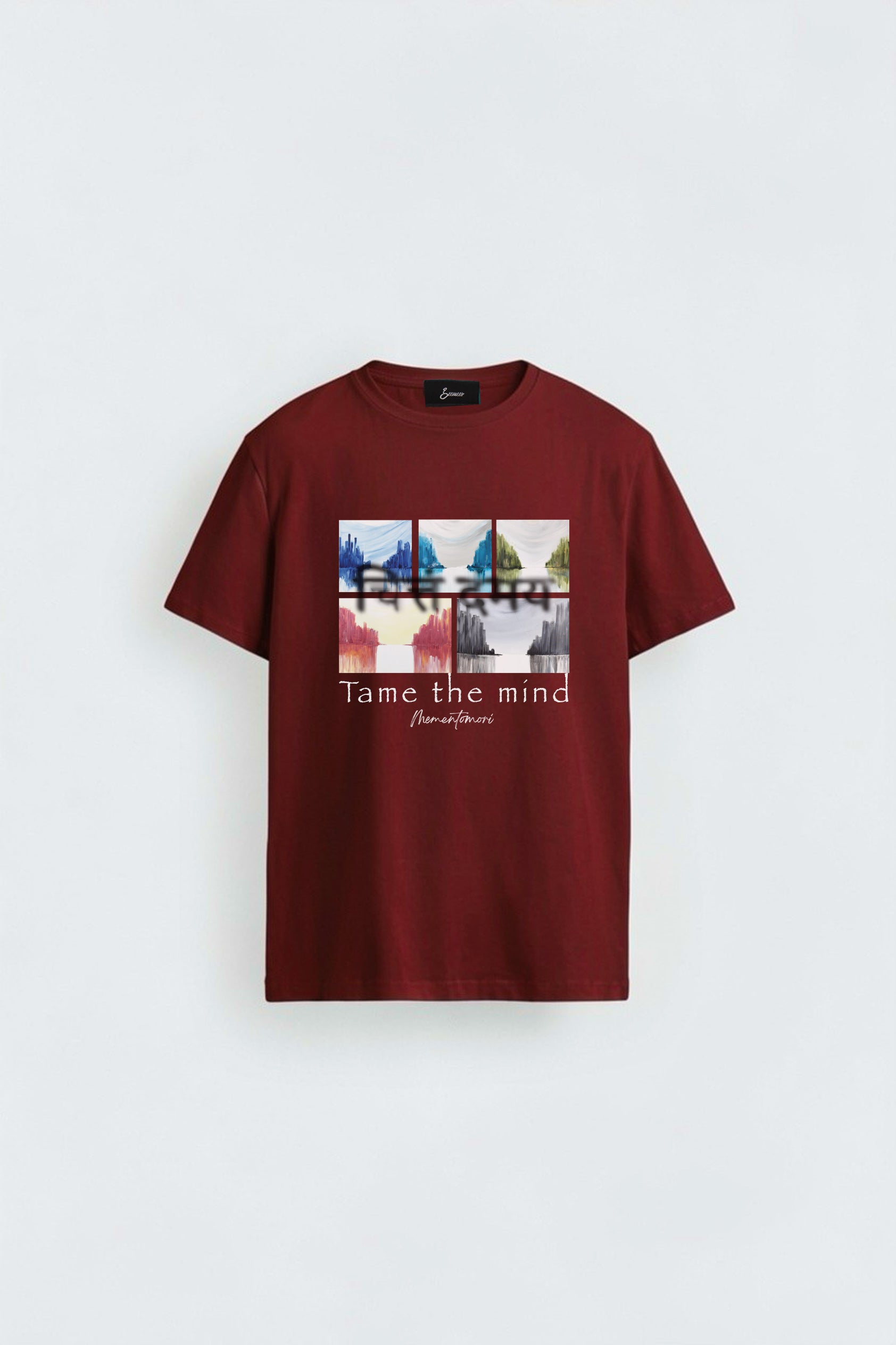 Sooma Regular Fit T-shirt ghost mannequin front — Memento Mori collection by GEEMEEO