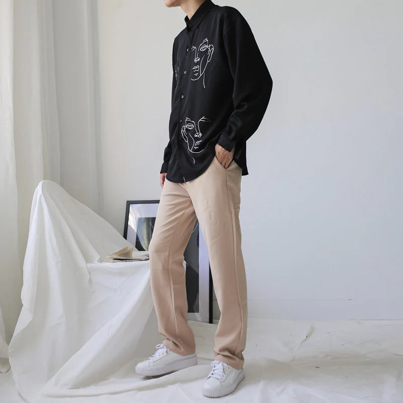 Line art faces Shirt
