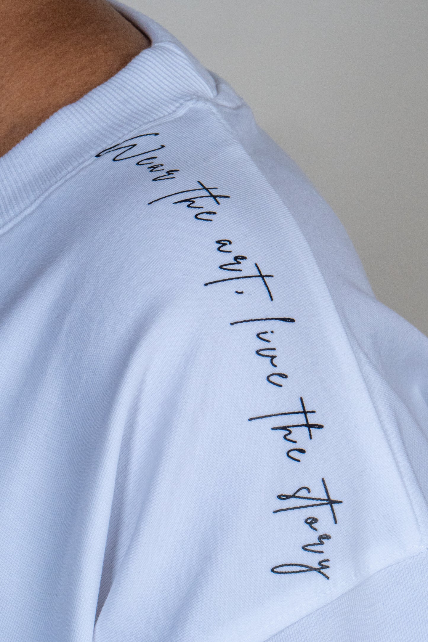 DOKAI Oversized T-shirt detail — limited edition art print by Priyanka Chandra