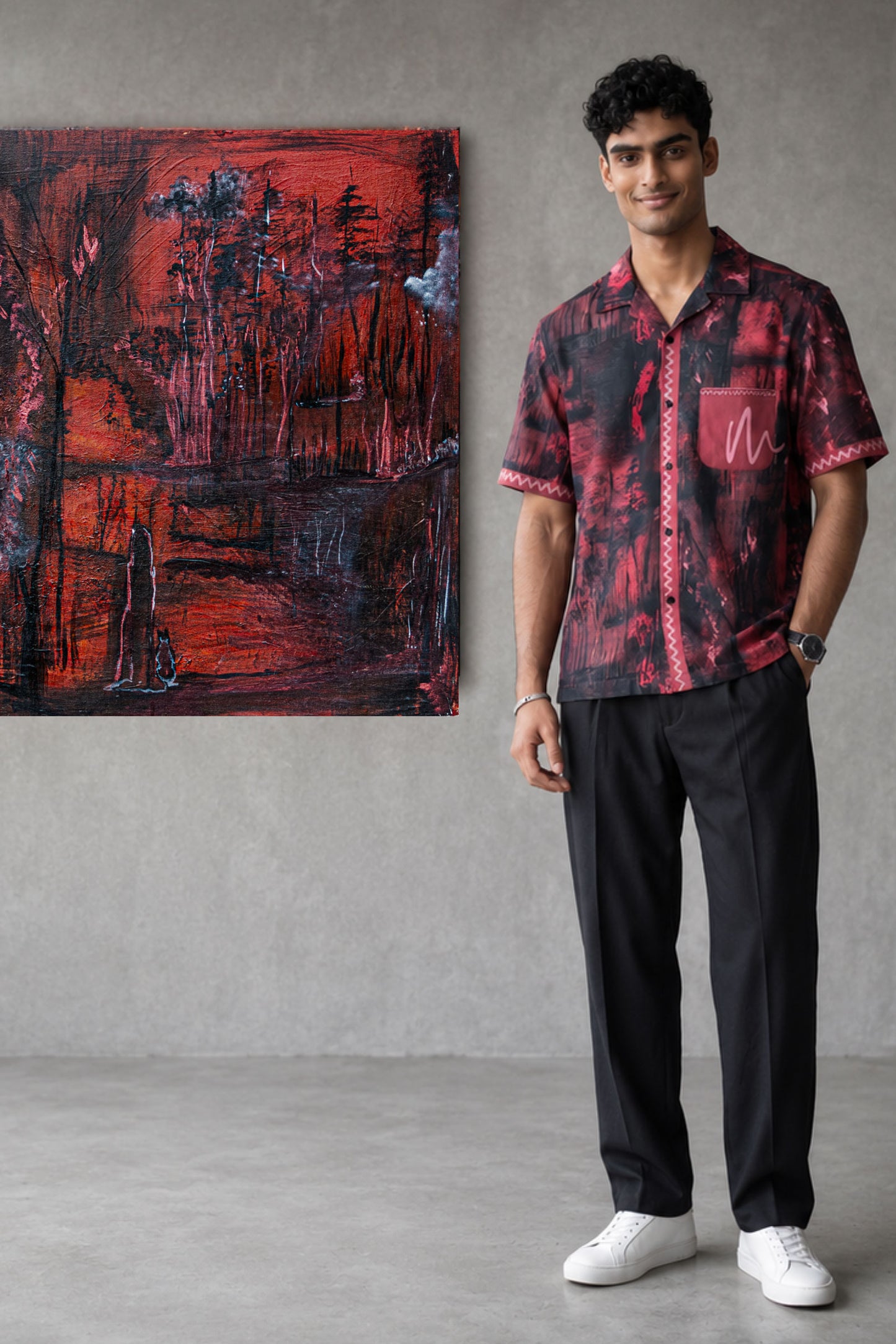 Aura Linen Shirt by geemeeo X Priyanka Chandra