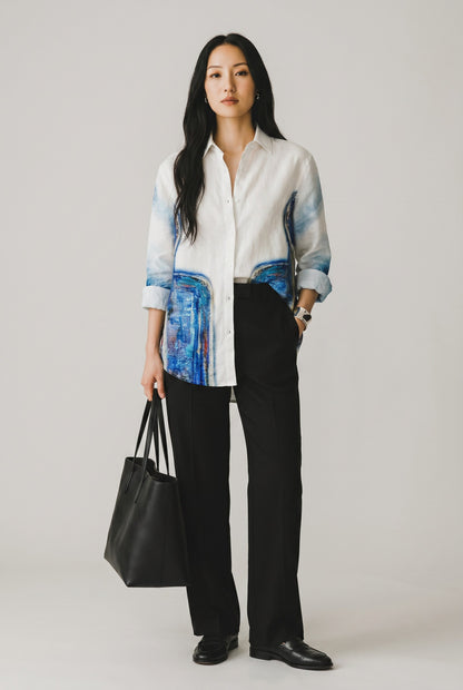 Samadhi Linen Shirt by geemeeo X Priyanka Chandra