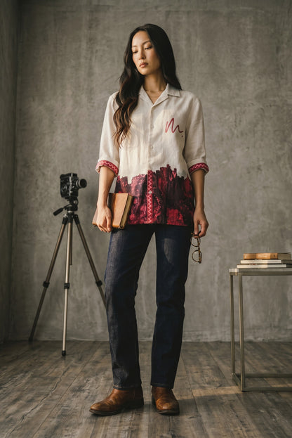 Eden Linen Shirt by geemeeo X Priyanka Chandra